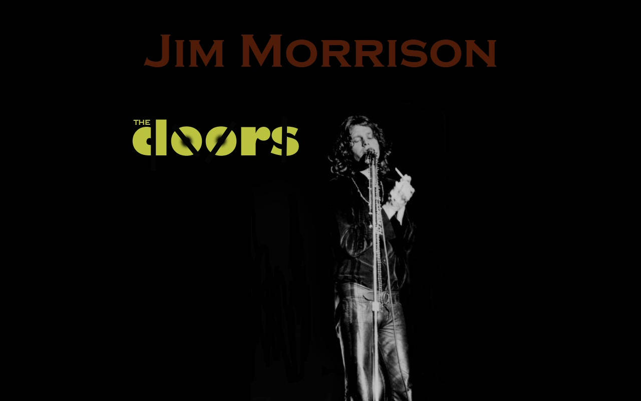 Jim Morrison The Doors Name Wallpaper