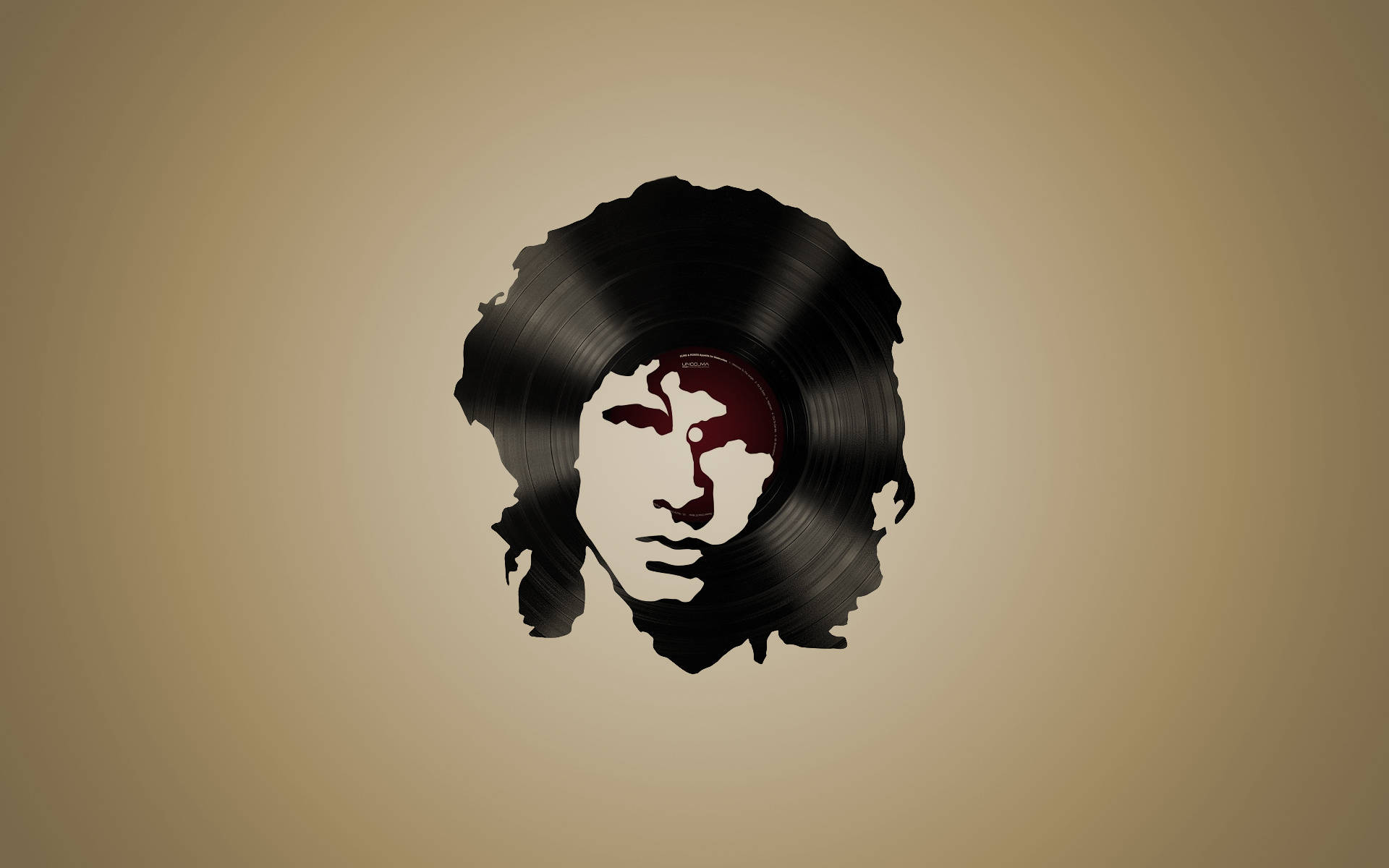Jim Morrison Vinyl Wallpaper