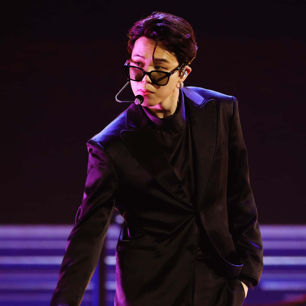 BTS's Jimin is Dressed in All Black in Return to Korea