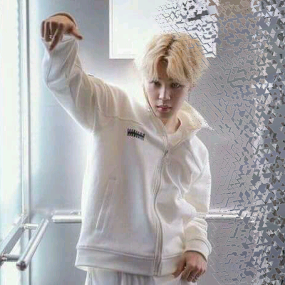 Jimin Shattered Glass Effect PNG