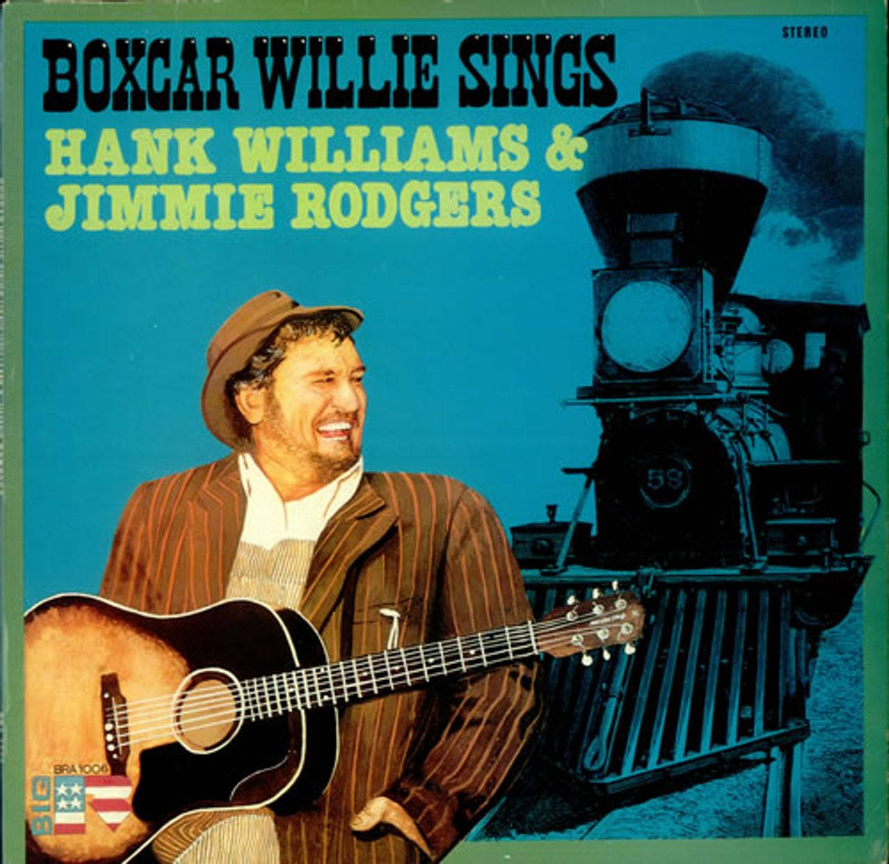 The Legendary Jimmie Rodgers' emblematic album cover by Boxcar Willie. Wallpaper