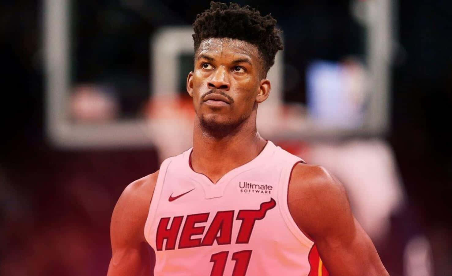 Jimmy Butler Miami Heat Pink Jersey Wallpaper