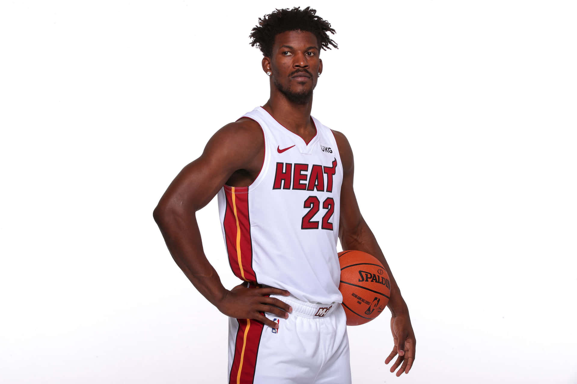 Jimmy Butler Miami Heat Portret Achtergrond