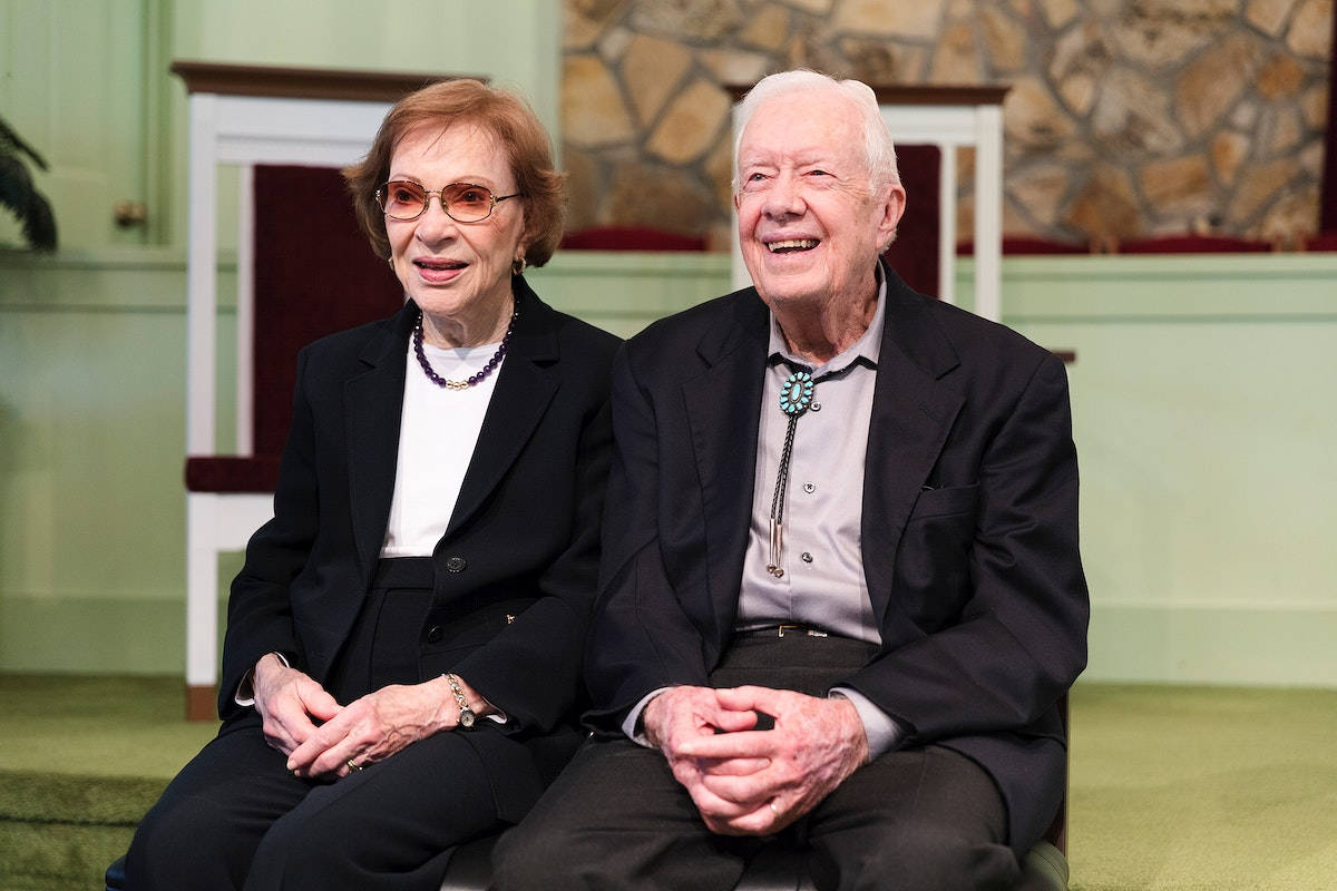 Fotoreciente De Jimmy Carter Y Su Esposa. Fondo de pantalla