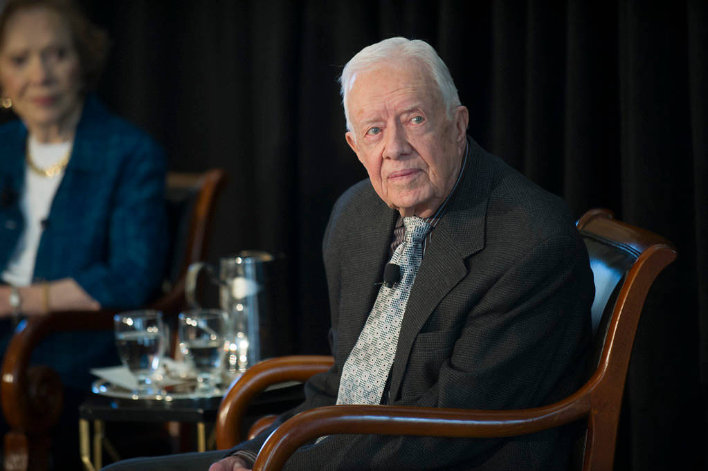 Former U.S. President Jimmy Carter at a Formal Event Wallpaper