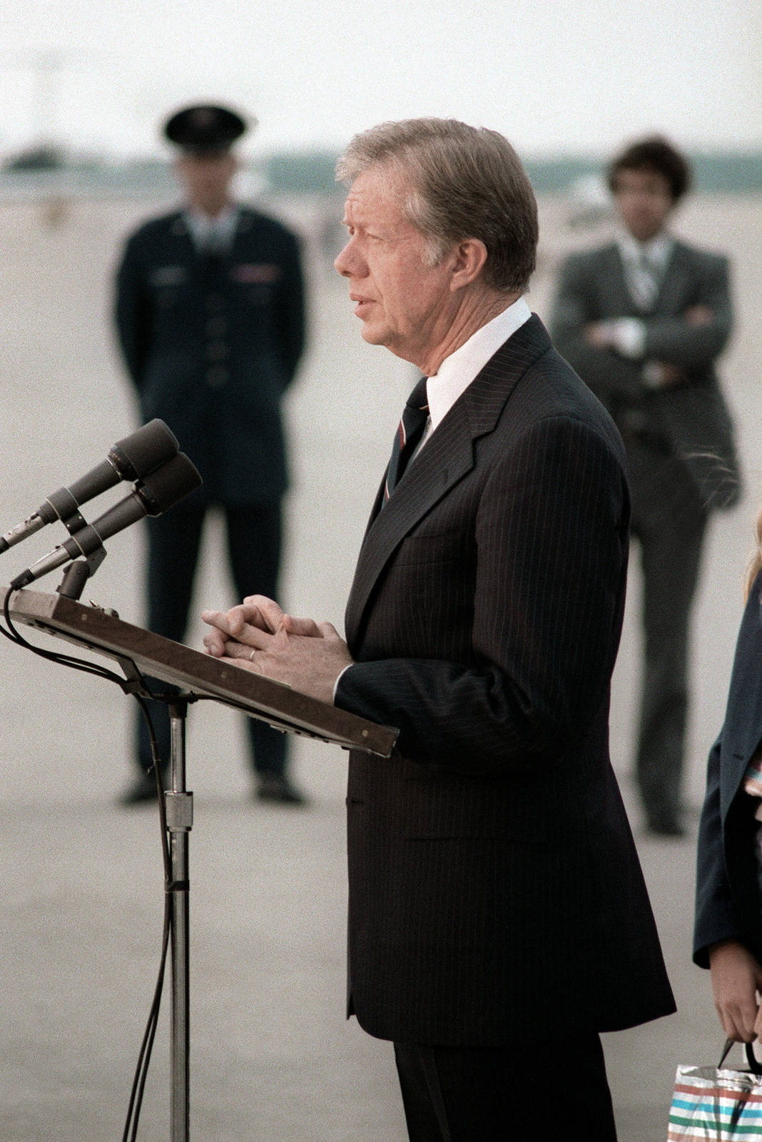 Jimmy Carter Giving Speech Wallpaper