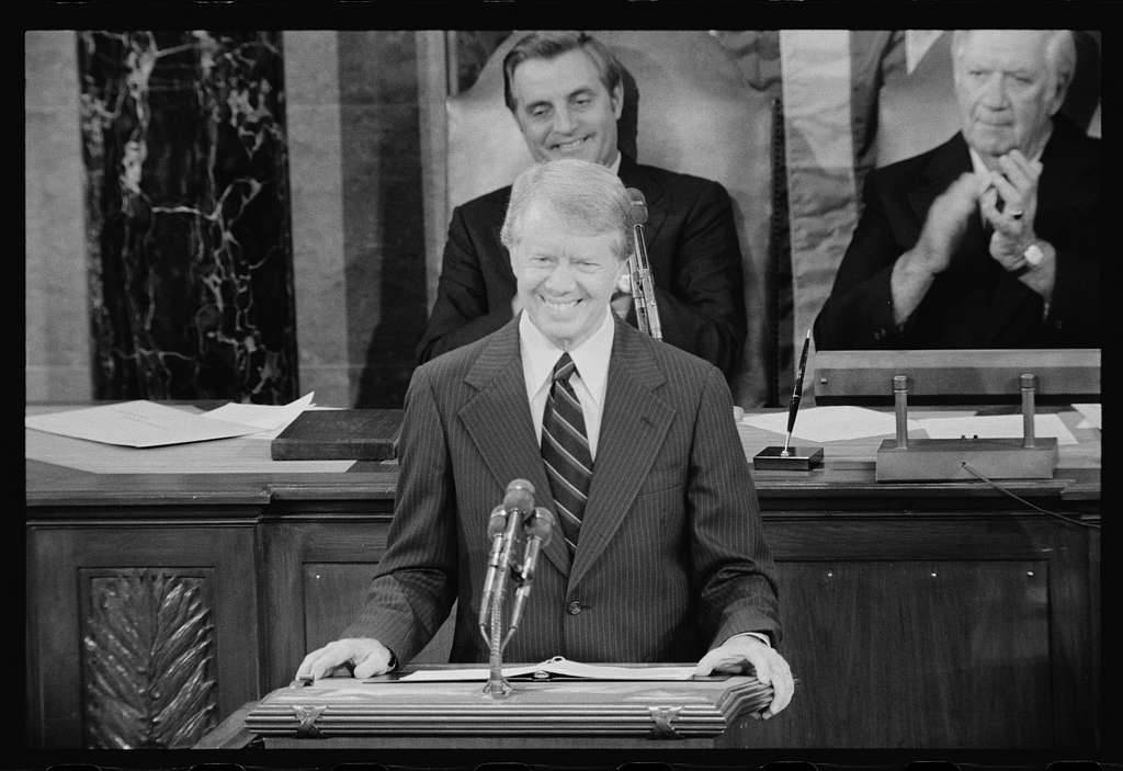 Jimmy Carter With Walter Mondale Wallpaper