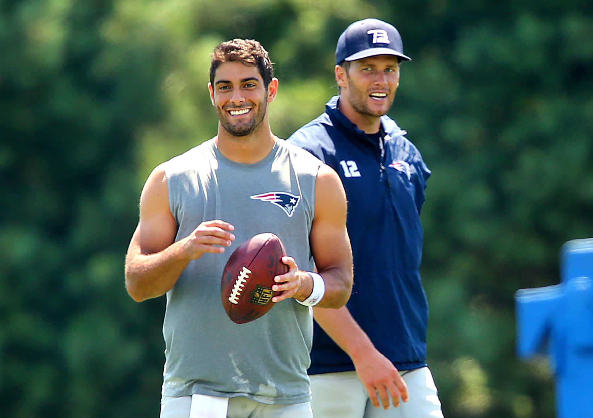 Quarterback Jimmy Garoppolo In Actie Achtergrond