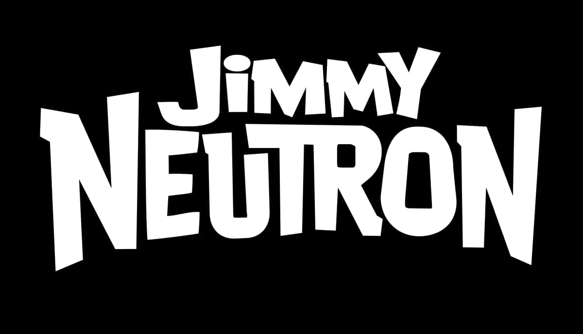 Jimmyneutron Boy Genius Svart Och Vit Logotyp. Wallpaper
