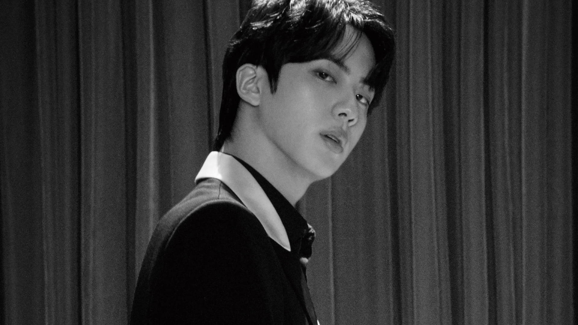 BTS Jin Captures Hearts With New Black & White Photo