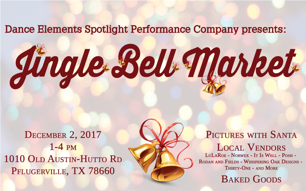Jingle Bell Market Event Poster PNG