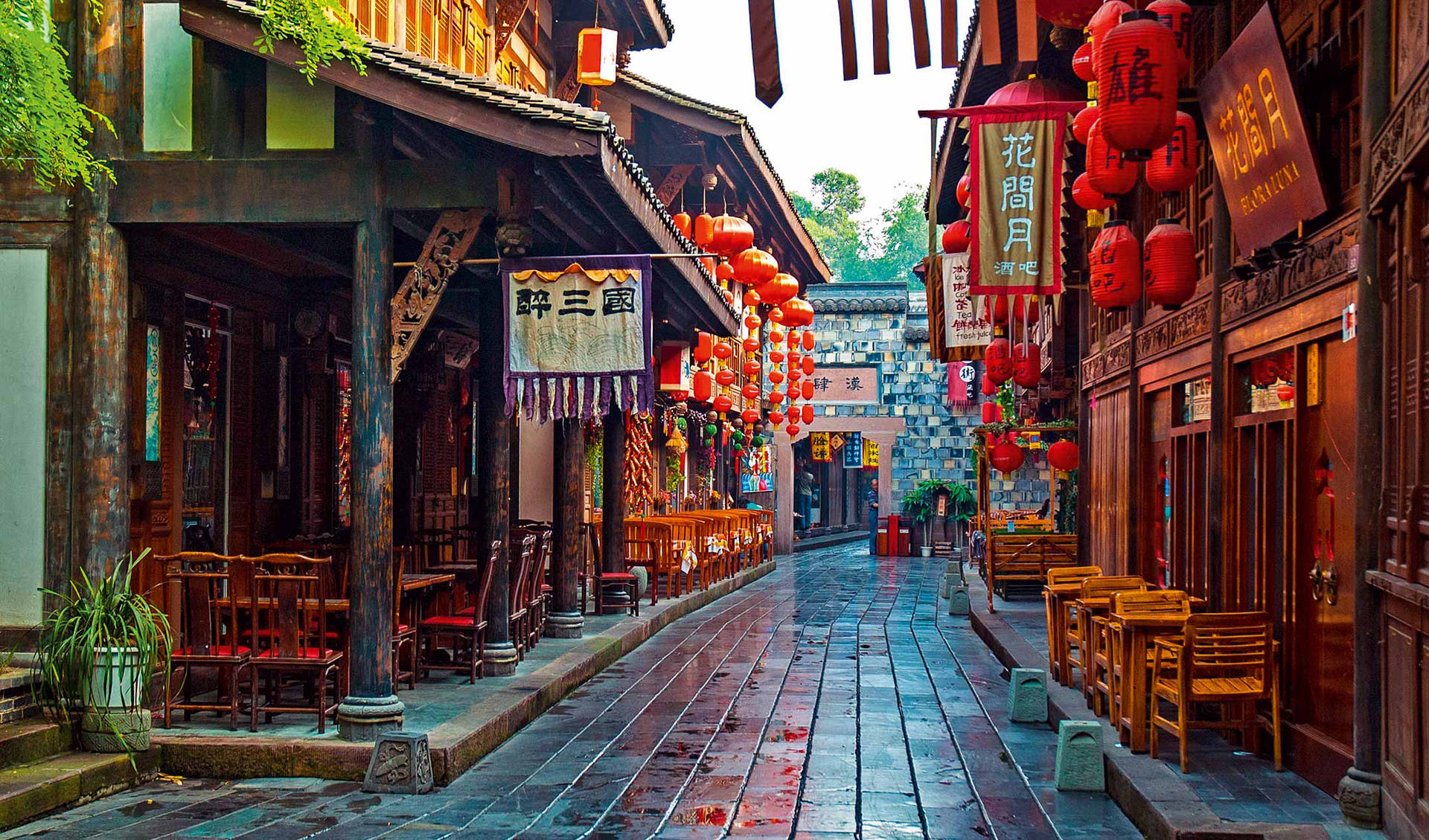 Jinli Street Chengdu Sfondo