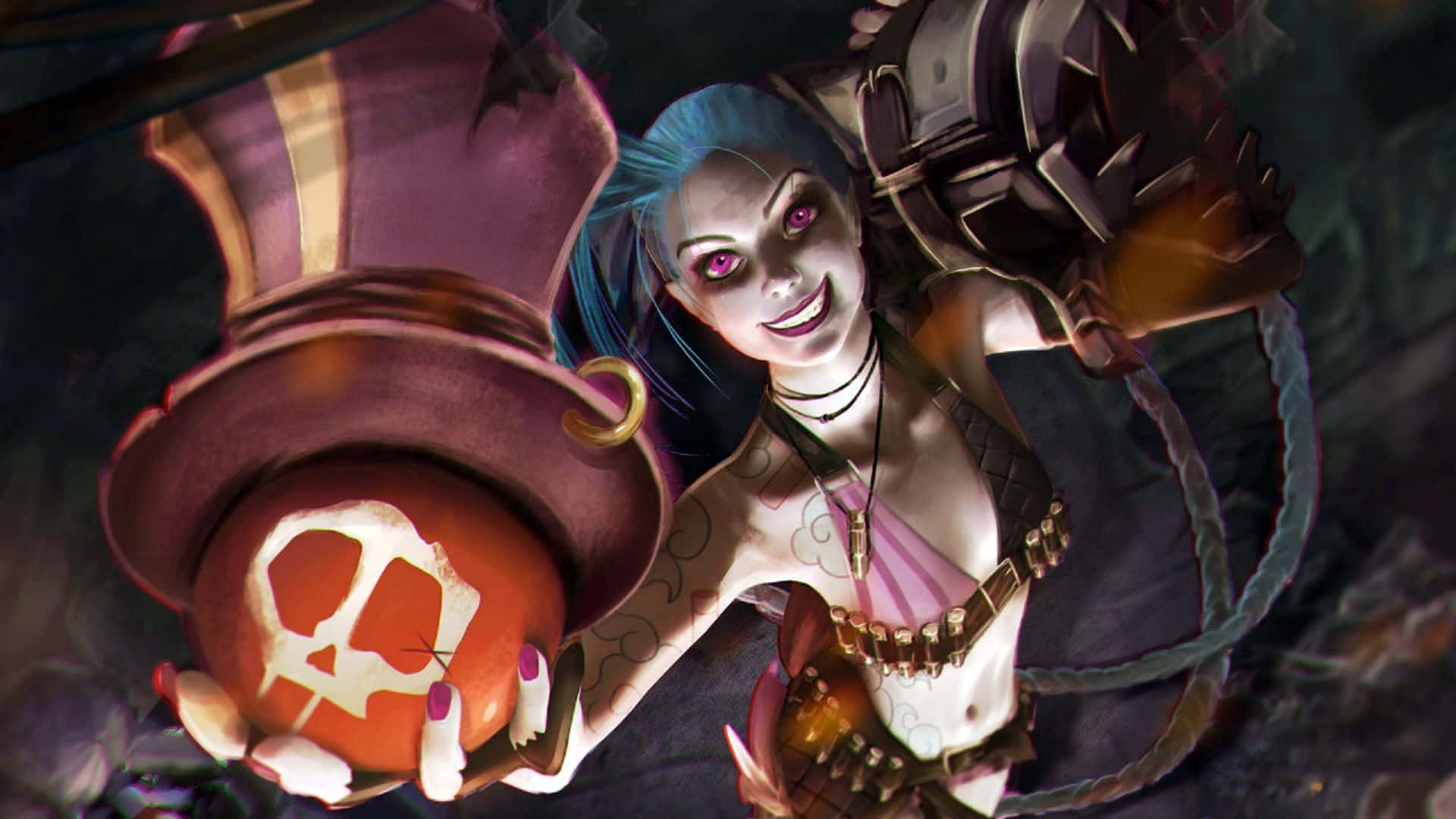 Jinx,il Cecchino Scombinato, In Azione In Uno Sfondo Ad Alta Definizione