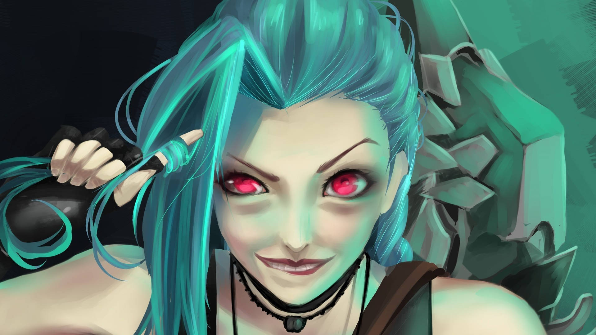 Jinx With Red Eyes Wallpaper