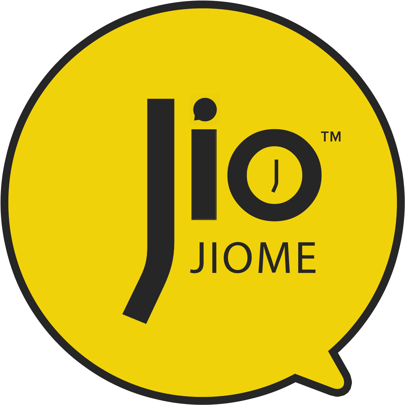 Jio Logo Yellow Background PNG