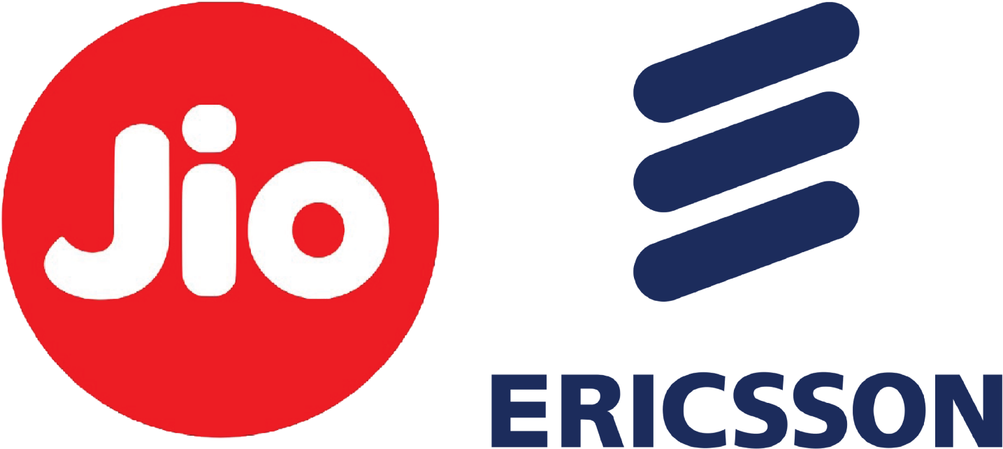 Jioand Ericsson Partnership Logo PNG