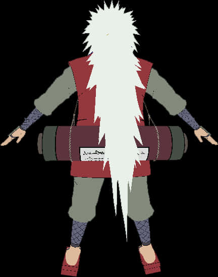 Jiraiya Character Illustration PNG