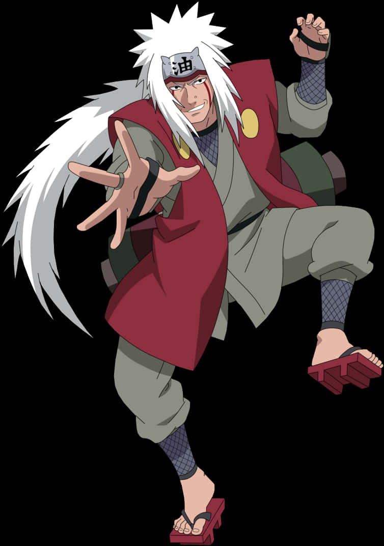 Jiraiya Naruto Anime Character PNG