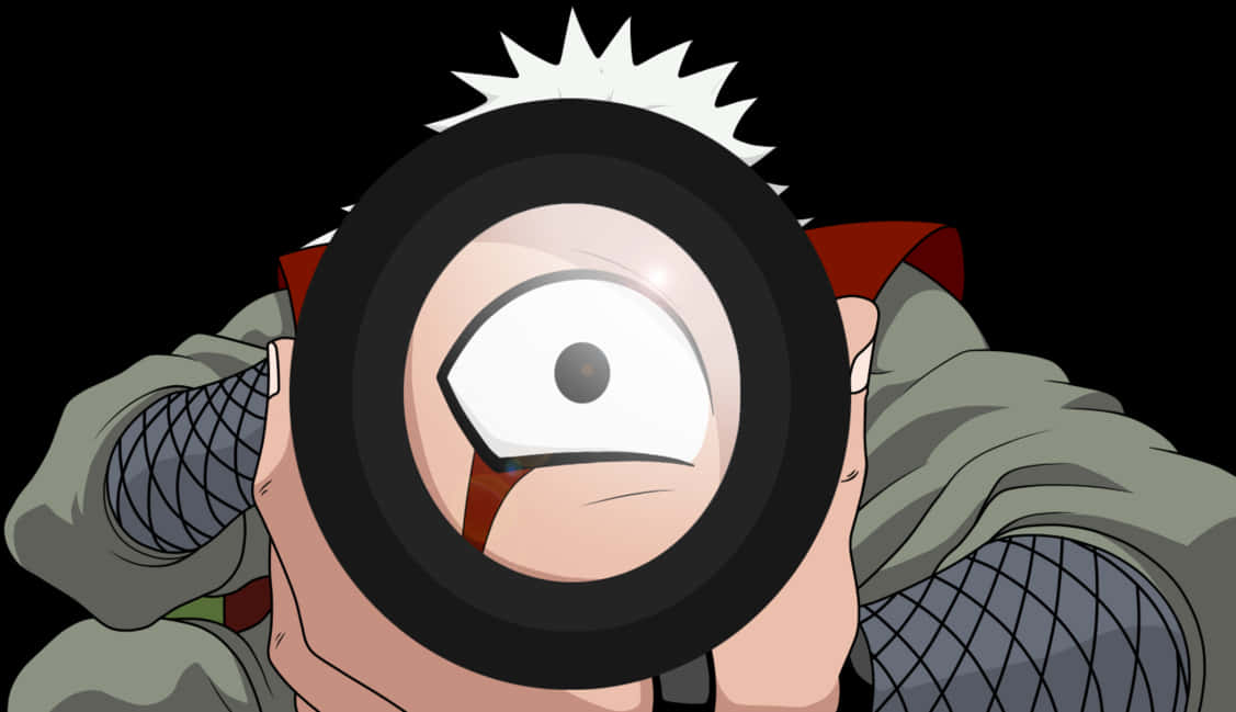 Jiraiya Peering Through Scope PNG