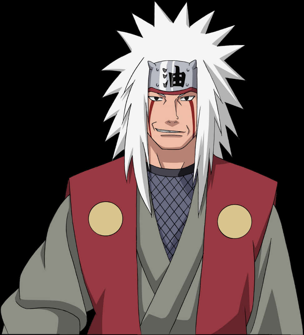 Jiraiya_ Anime_ Character_ Portrait PNG