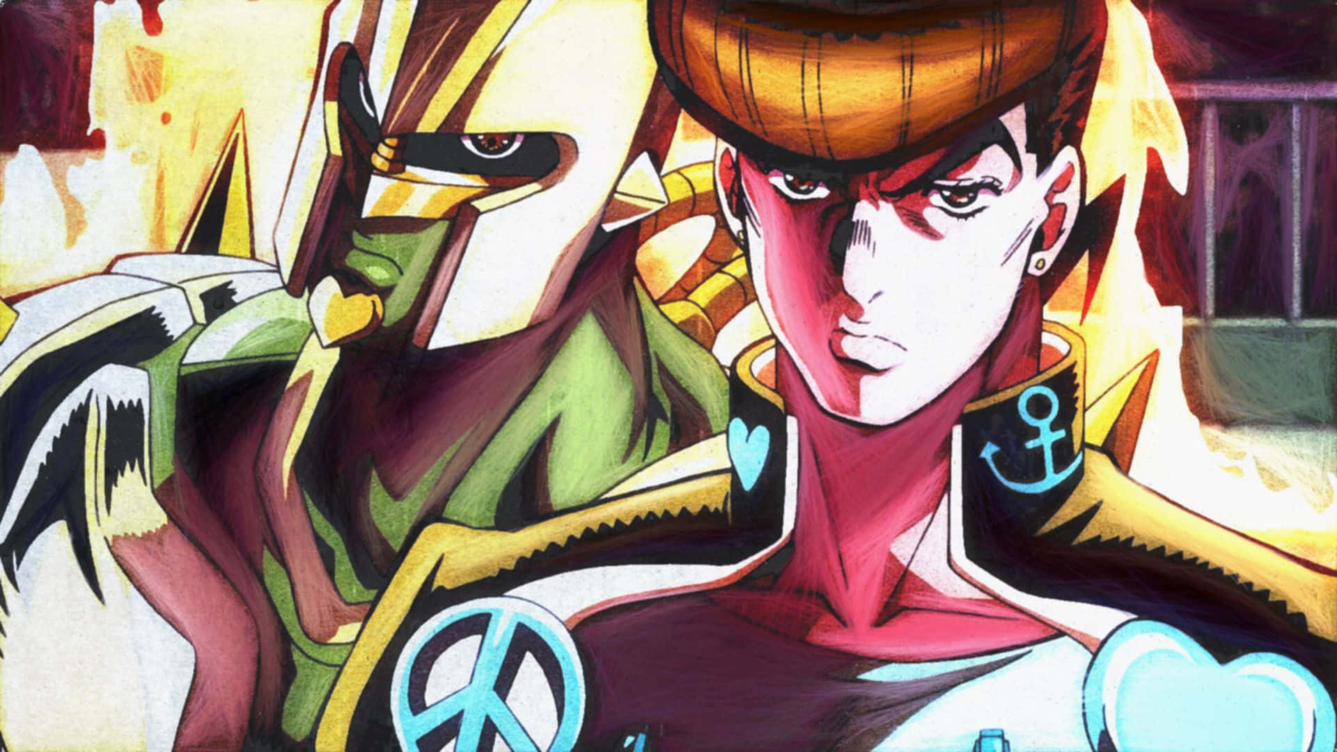 Jo Jos Bizarre Adventure Crazy Diamond Ja Josuke Taustakuva