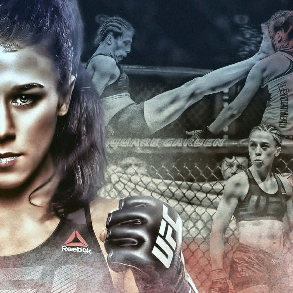 Intense View of Joanna Jedrzejczyk - The Warrior of the Ring Wallpaper