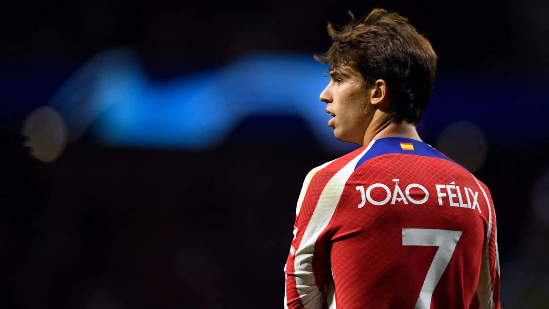 Joao Felix Nummer 7 Atletico Madrid Drakt Bakgrunnsbildet