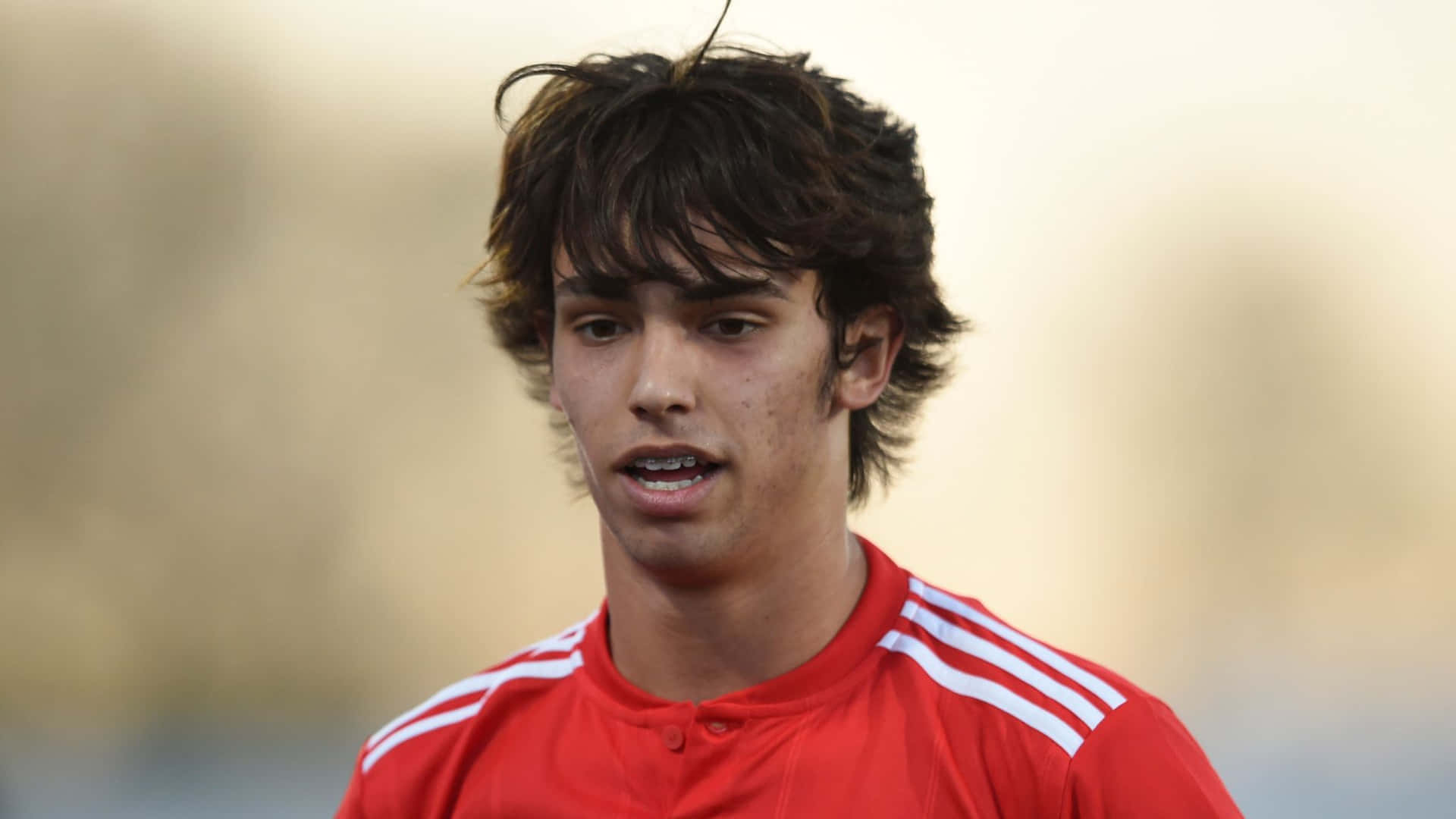 Joao Felix Rød Trøye Portrett Bakgrunnsbildet