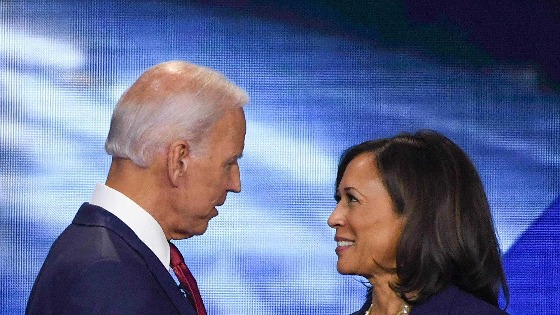 Joe Biden And Kamala Smiling