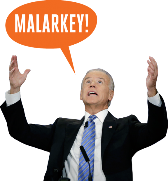 Joe Biden Malarkey Expression PNG