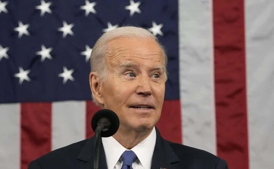 Billedeaf Joe Biden, Tidligere Vicepræsident Og Demokratisk Præsidentkandidat.
