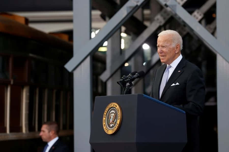 Joe Biden speaks at a campaign rally
