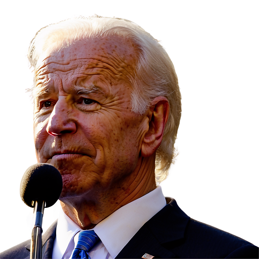 Download Joe Biden With Microphone Png Qsg | Wallpapers.com