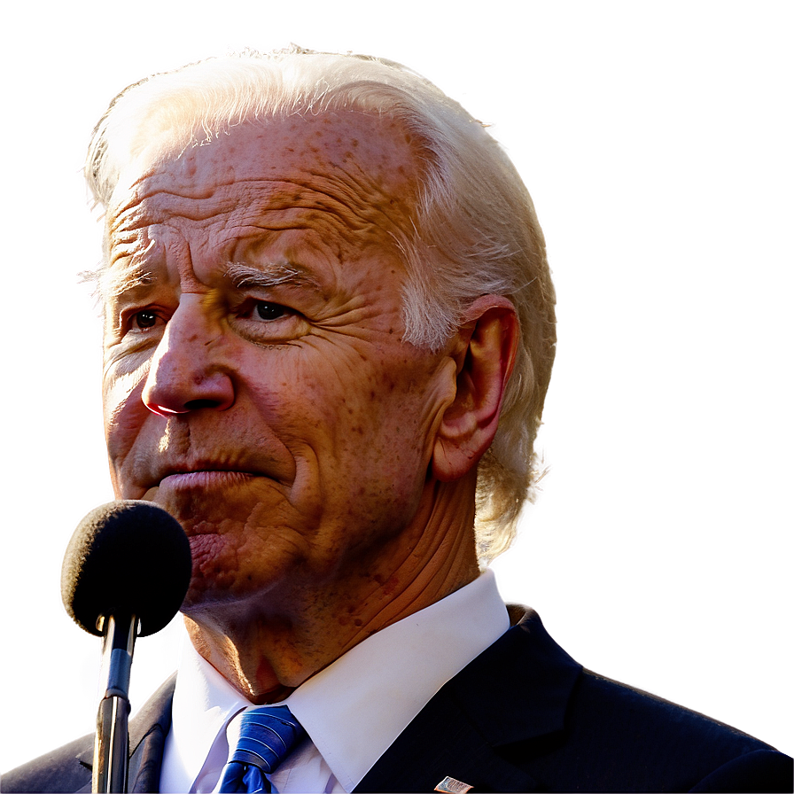 Joe Biden With Microphone Png Qsg PNG