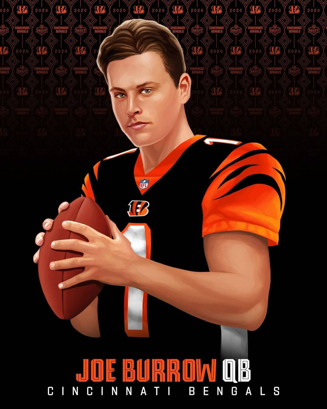 Joe Burrow Cincinnati Bengals Sfondo