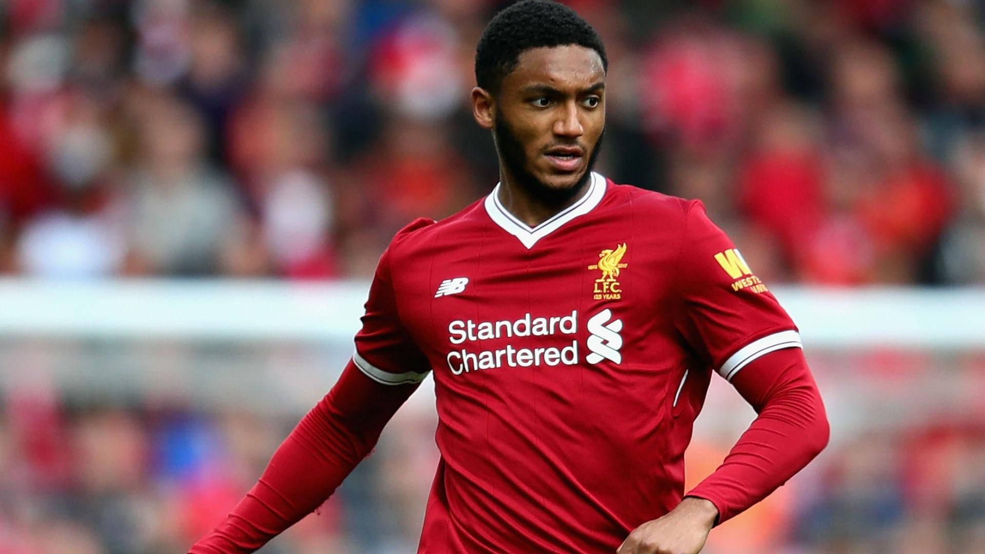 Joe Gomez Looking To The Right Wallpaper