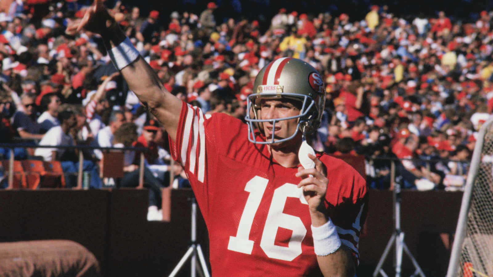 Joe Montana, kvartback der vandt fire Super Bowl-mesterskaber Wallpaper