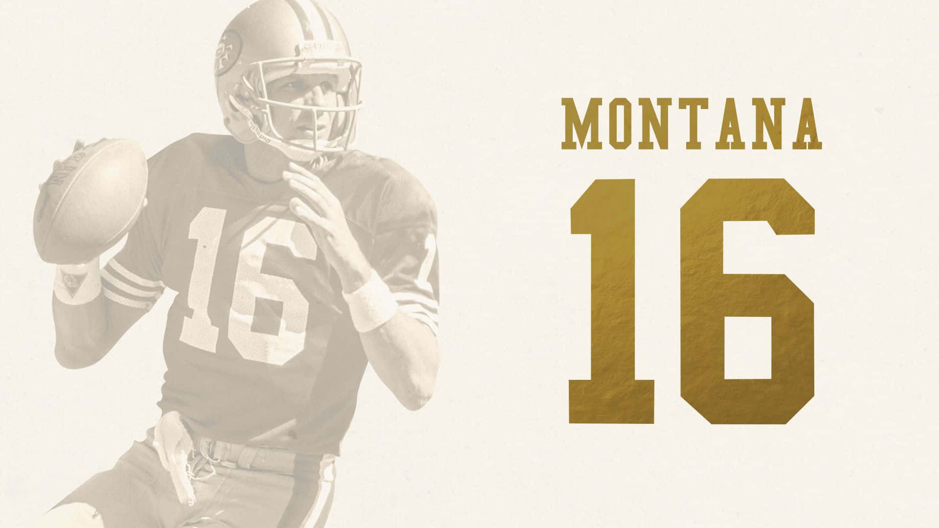 Joemontana - Vierfacher Super Bowl Champion Wallpaper