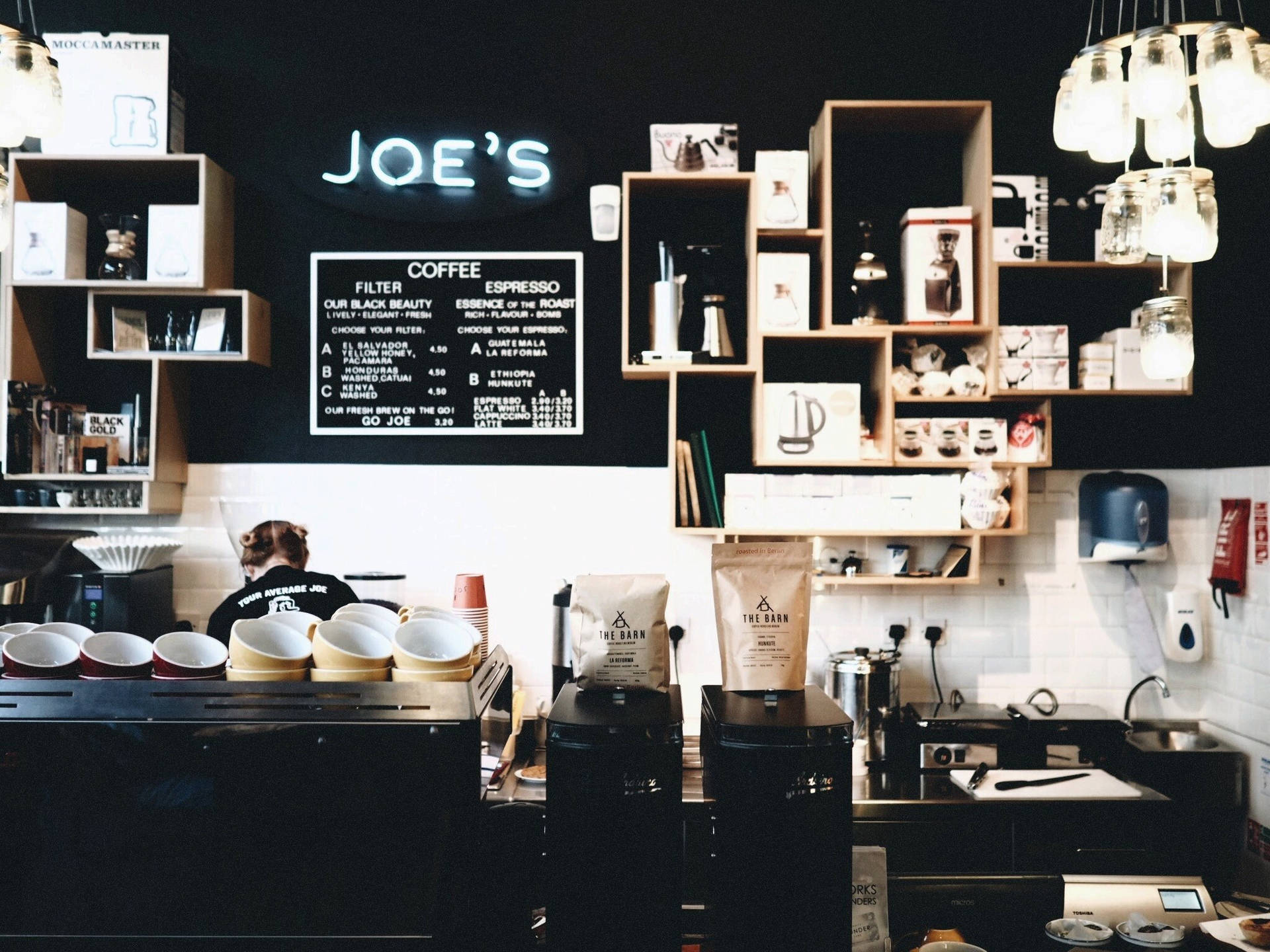 Joe’s Coffee Shop Wallpaper