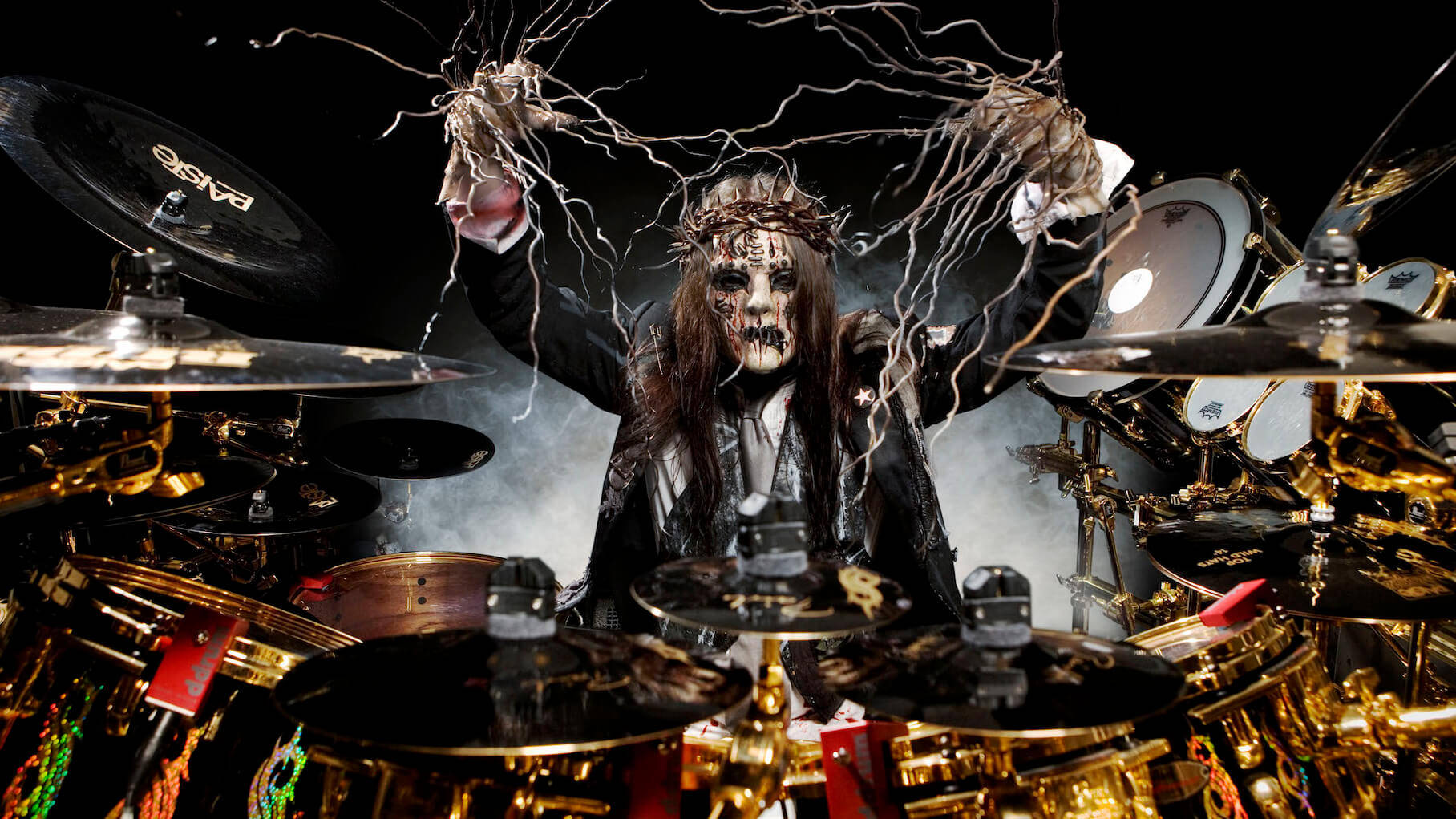 Joey Jordison tung metal trommeslager tapet Wallpaper