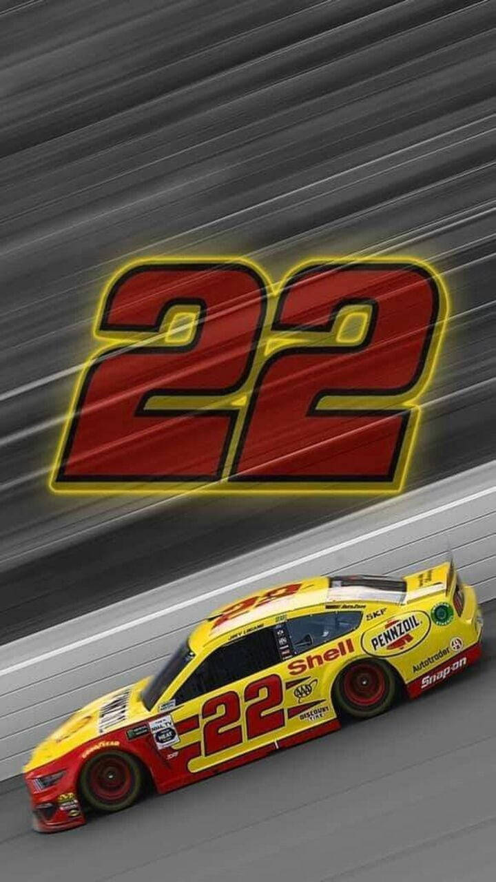 Joey Logano 22 Race Car Wallpaper