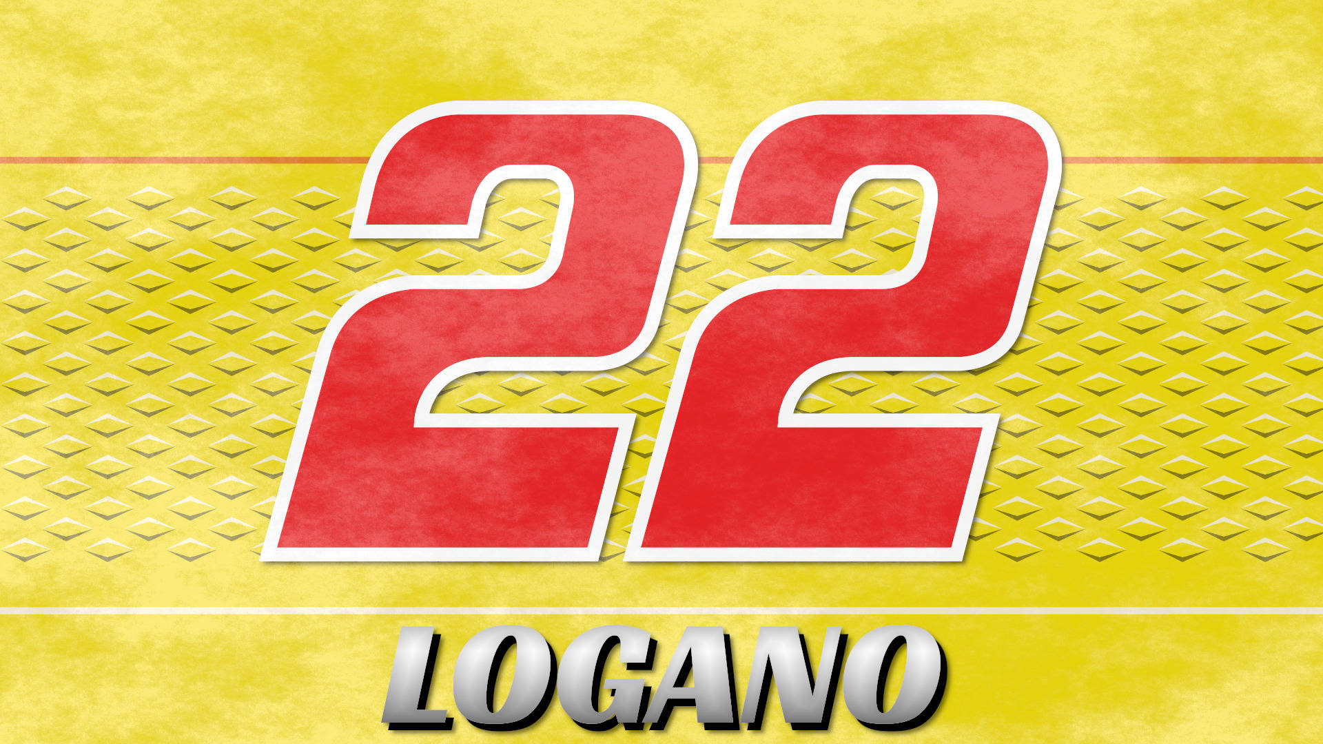Joey Logano 22 Yellow Metal Wallpaper