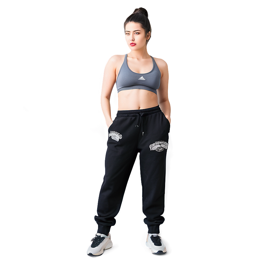 Jogger Style Black Sweatpants Png 57 PNG