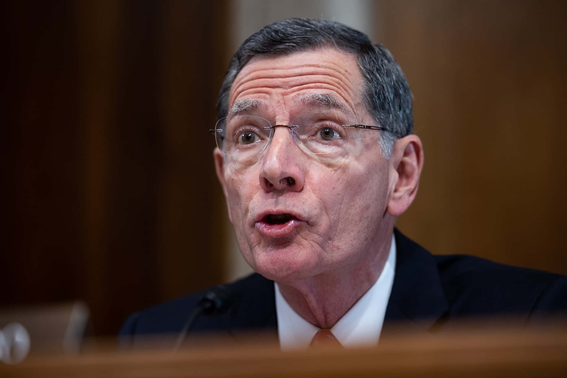 John Barrasso With Pouting Lips Wallpaper