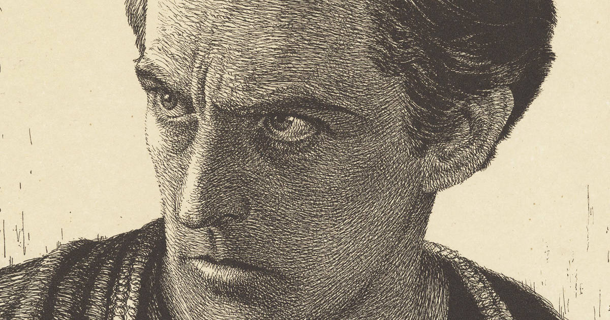 John Barrymore Hamlet Face Art Wallpaper