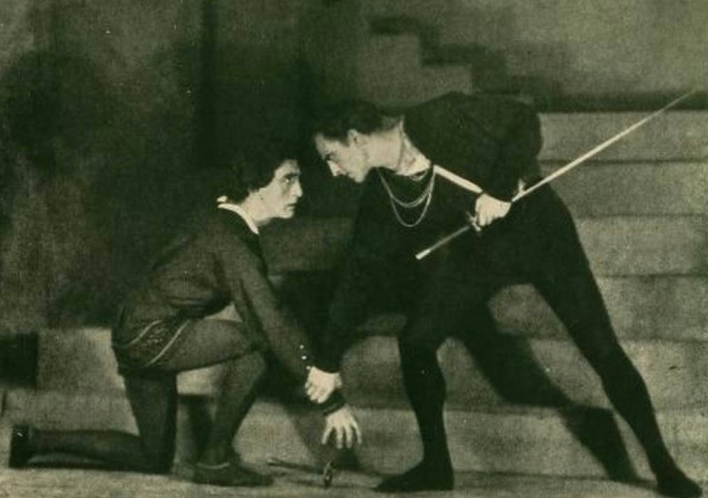 John Barrymore Hamlet Fight Scene Wallpaper