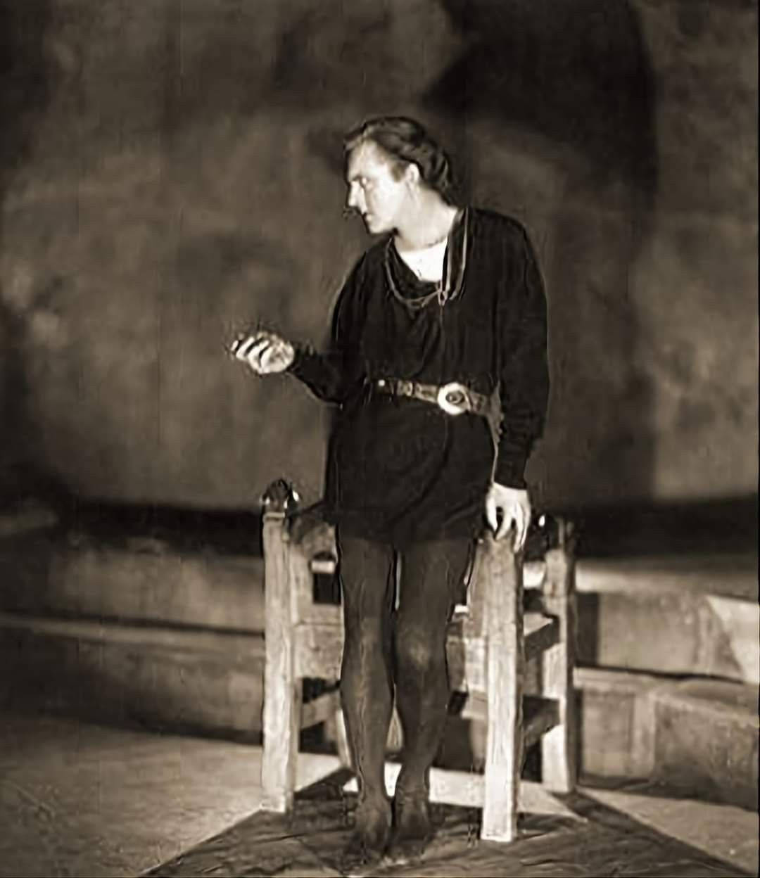 John Barrymore In Classic Hamlet Performance Wallpaper