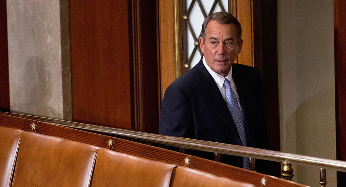John Boehner træder ind i rummet Wallpaper
