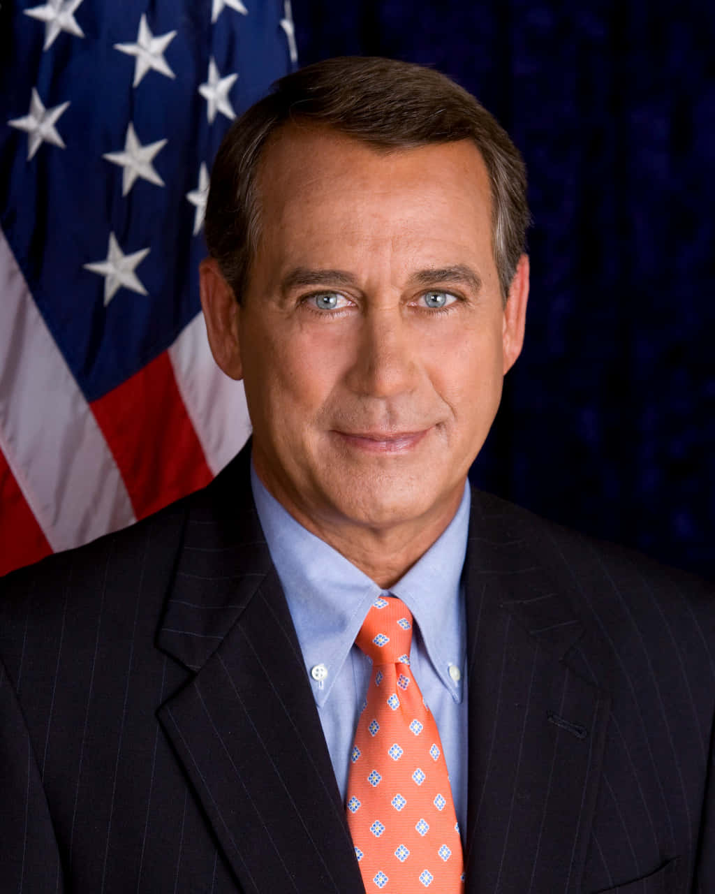 Caption: John Boehner in a formal portrait Wallpaper
