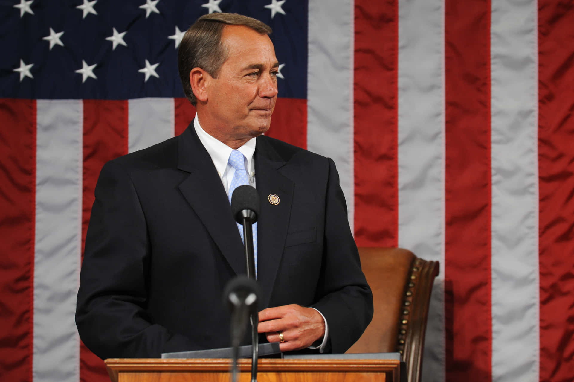 Influential Politician John Boehner Gazing Sideways Wallpaper